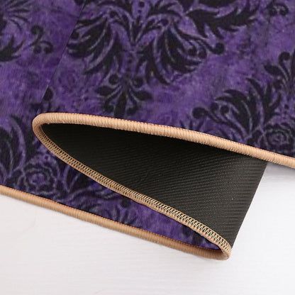 Gothic Damask Purple Bath Mat