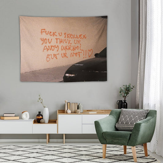 FCK U SKRILLEX YOU THINK UR ANDY WARHOL BUT UR NOT!! ˂3 Tapestry