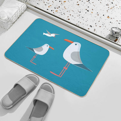 Coastal Happiness Ocean Bath Mat