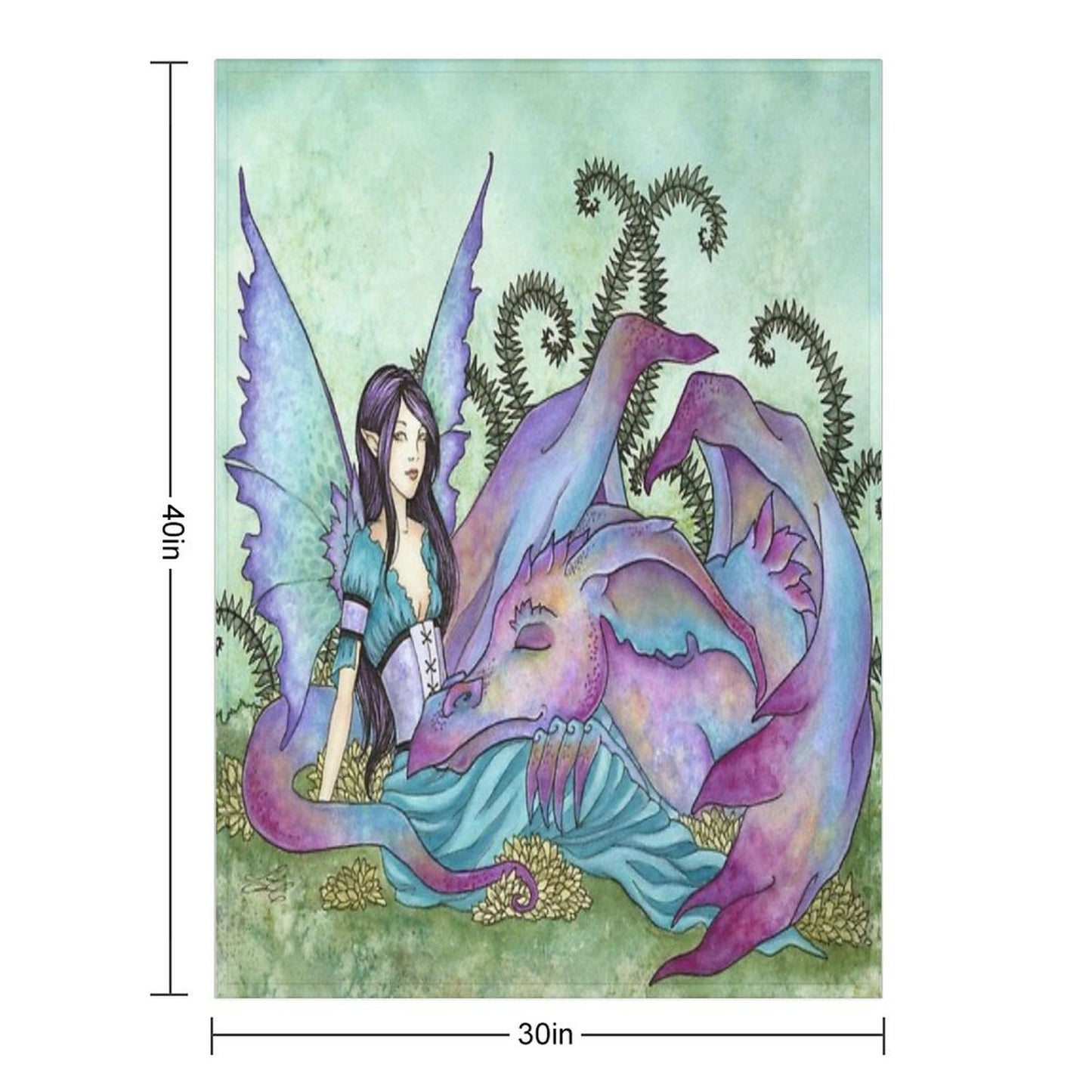 Let Sleeping Dragons Lie Throw Blanket