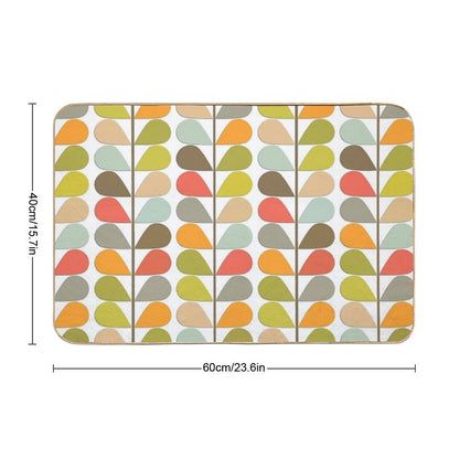 Retro 60s Midcentury Modern Pattern Bath Mat