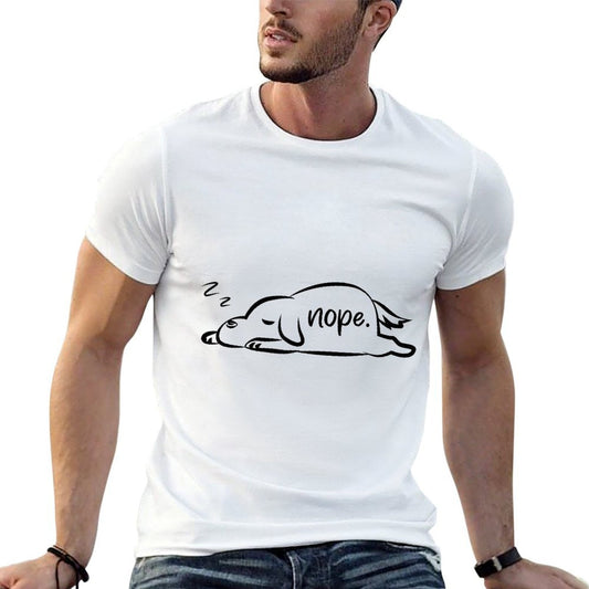Funny Nope Dog  Lightweight T-Shirt