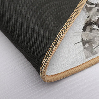 Peeking Tabby Bath Mat