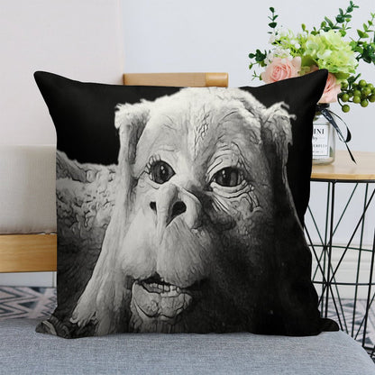 Falkor The Luck Dragon From The Neverending Story Design Linen Throw Pillow Cover