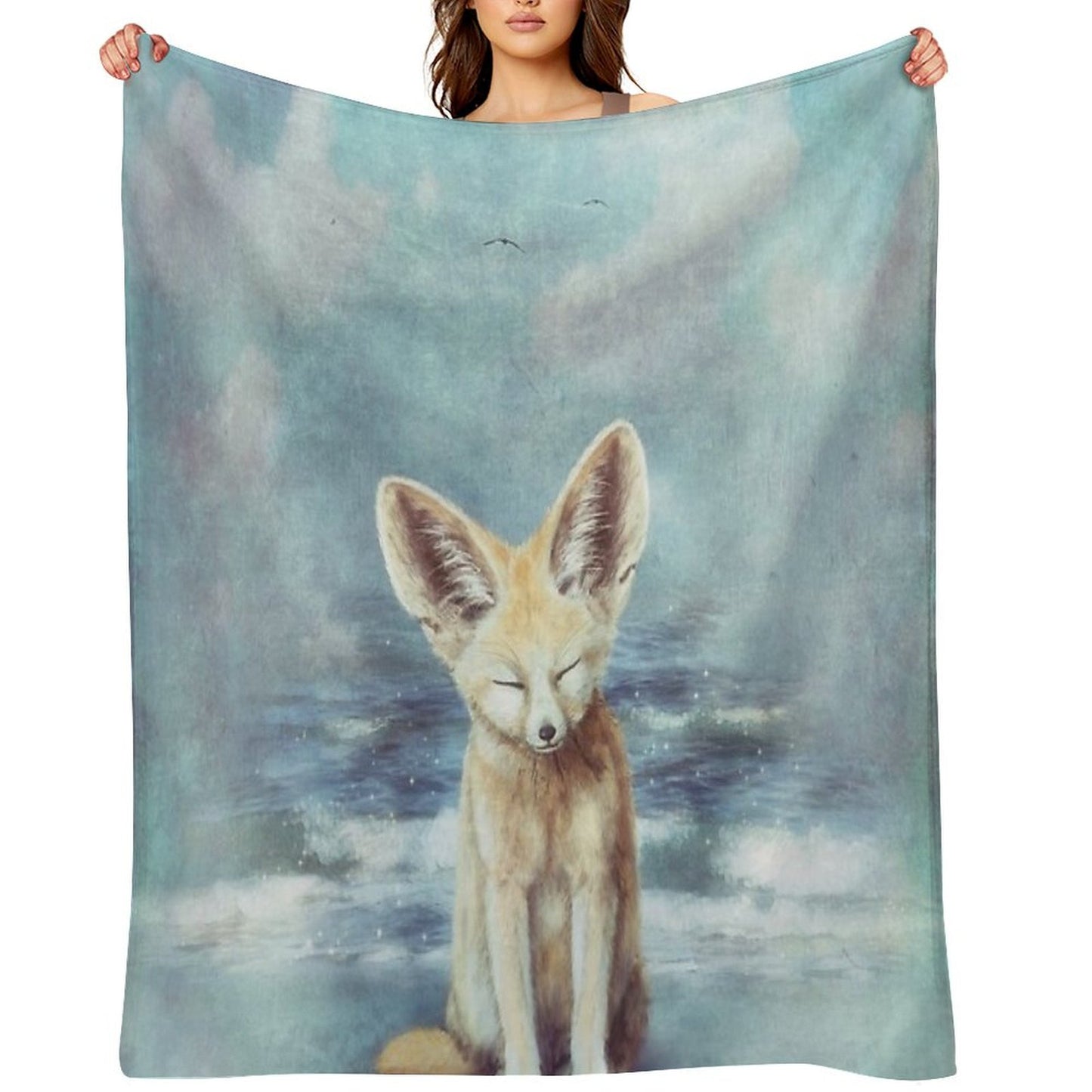 A Fennec's Dream Throw Blanket