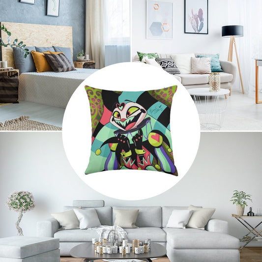 Excited Fizzarolli Linen Throw Pillow Cover