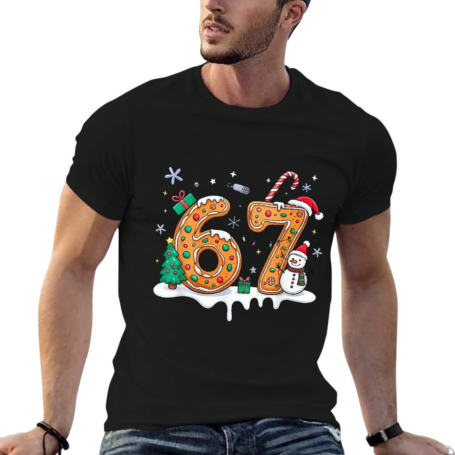 Cookie Lovers Bakers Six Seven 67 Meme Funny Kids Costume  Trendy Pattern T-Shirt