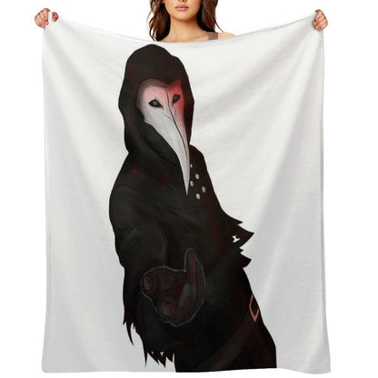 SCP-049 Plague Doctor Throw Blanket