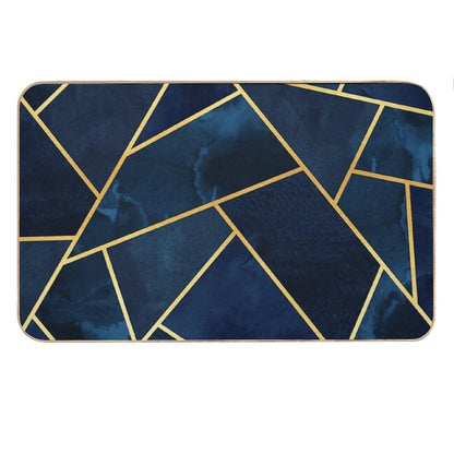 Navy & Gold Geo Bath Mat