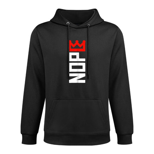 No Kings Protest Sign Vertical Shrink-Resistant Hoodie