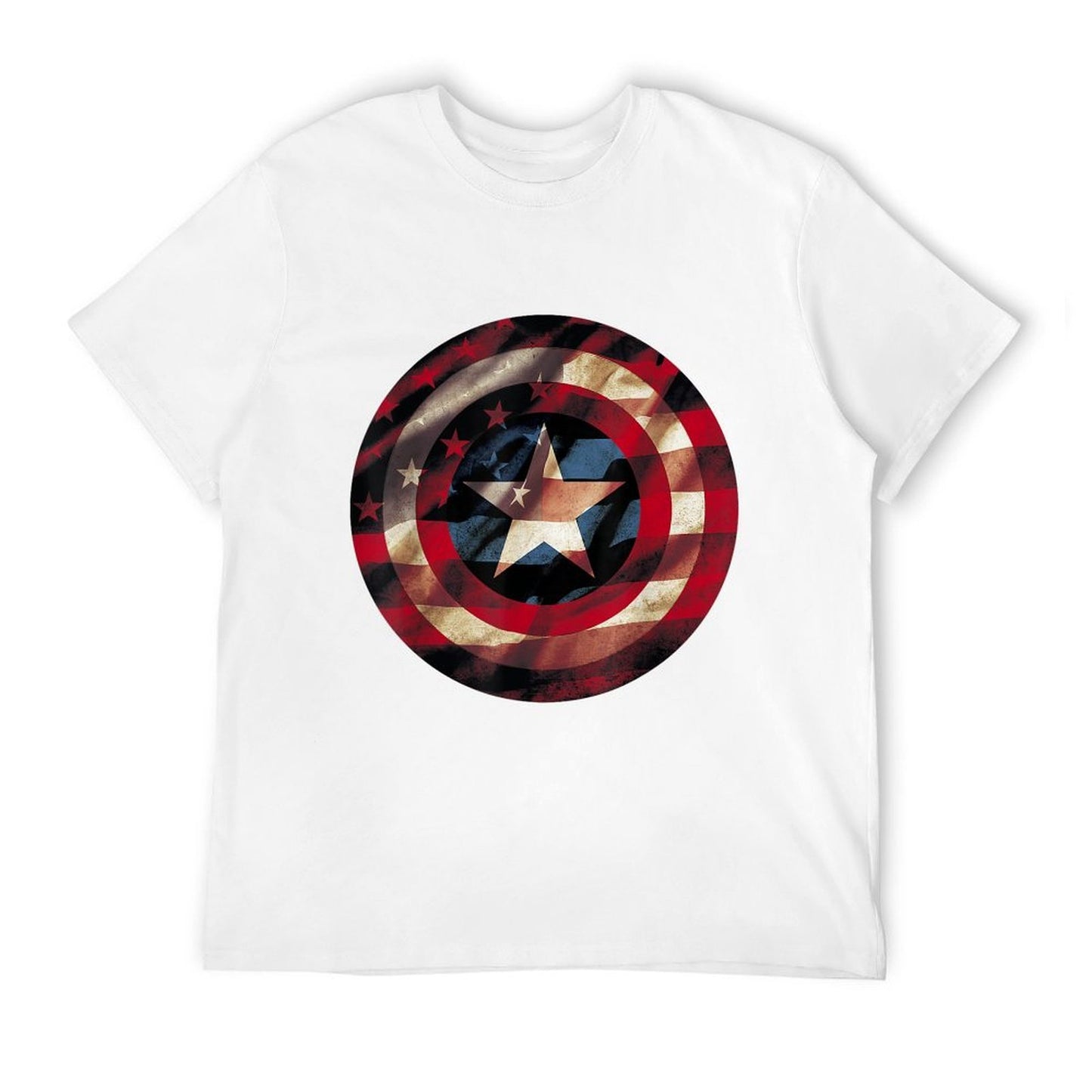 Marvel Comics Captain America Graphic Fill Shield  Lightweight T-Shirt