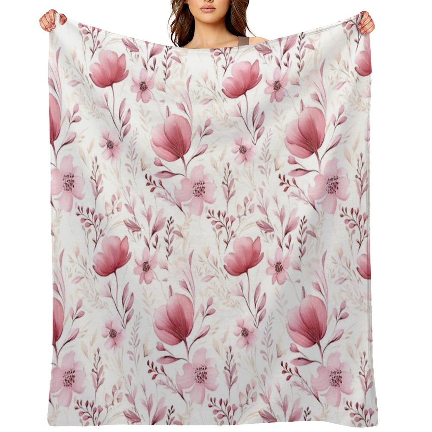Floral Freshness Throw Blanket