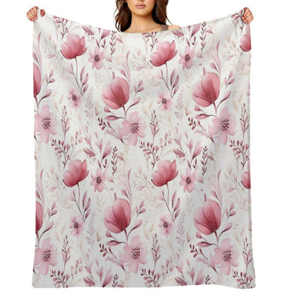 Floral Freshness Throw Blanket