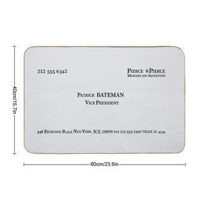 Patrick Bateman American Psycho Business Card Bath Mat
