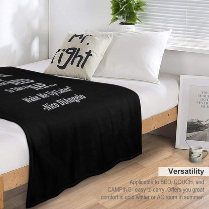 Nico DiAngelo Quote Throw Blanket