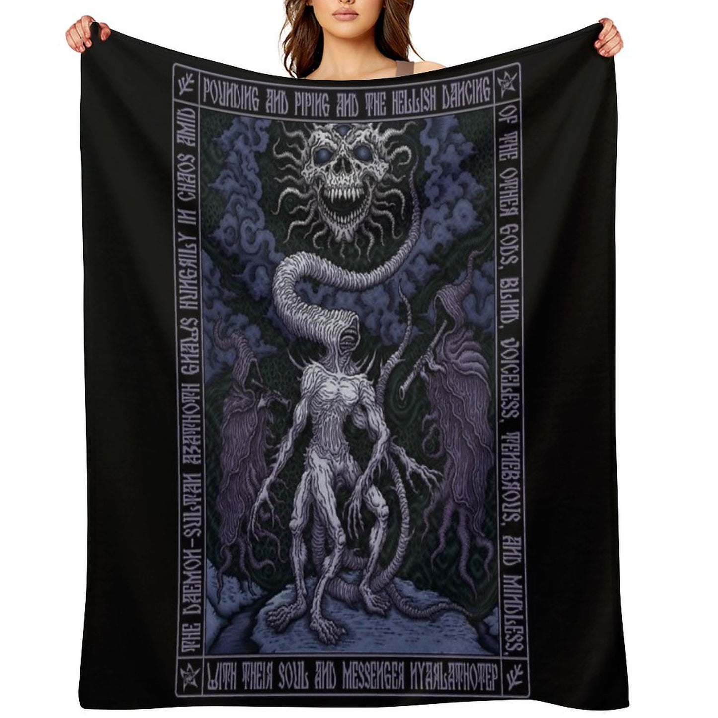 Nyarlathotep Icon - Azhmodai 2020 Throw Blanket