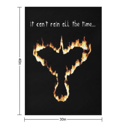 Fire Crow Throw Blanket