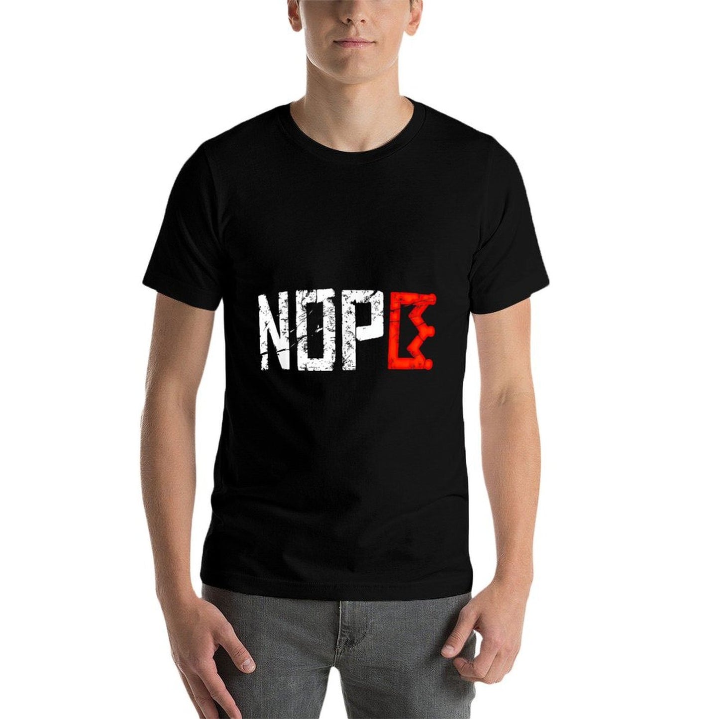 No Kings Nope Protest Sign Horizontal  Trendy Pattern T-Shirt