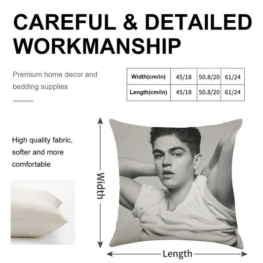 Hero Fiennes Tiffin Hardin Scott Linen Throw Pillow Cover