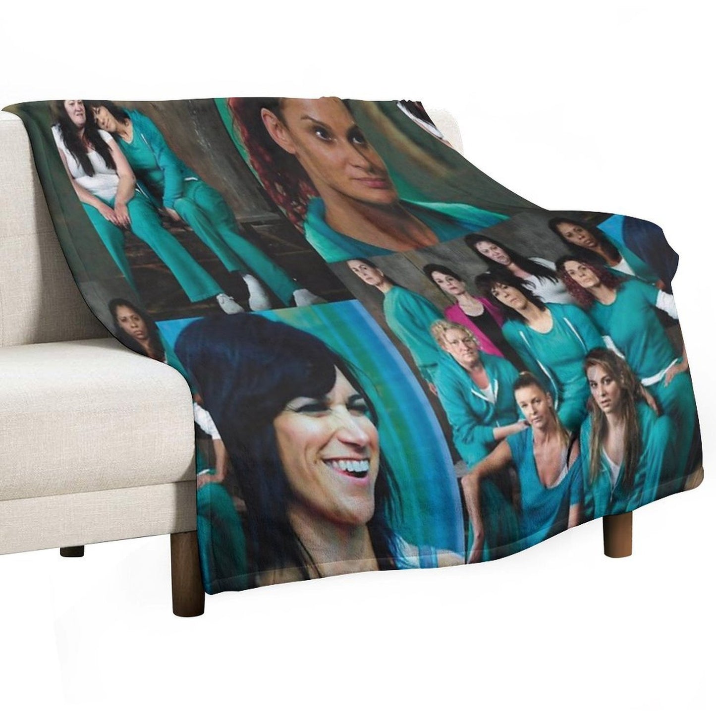 Wentworth Collage Throw Blanket