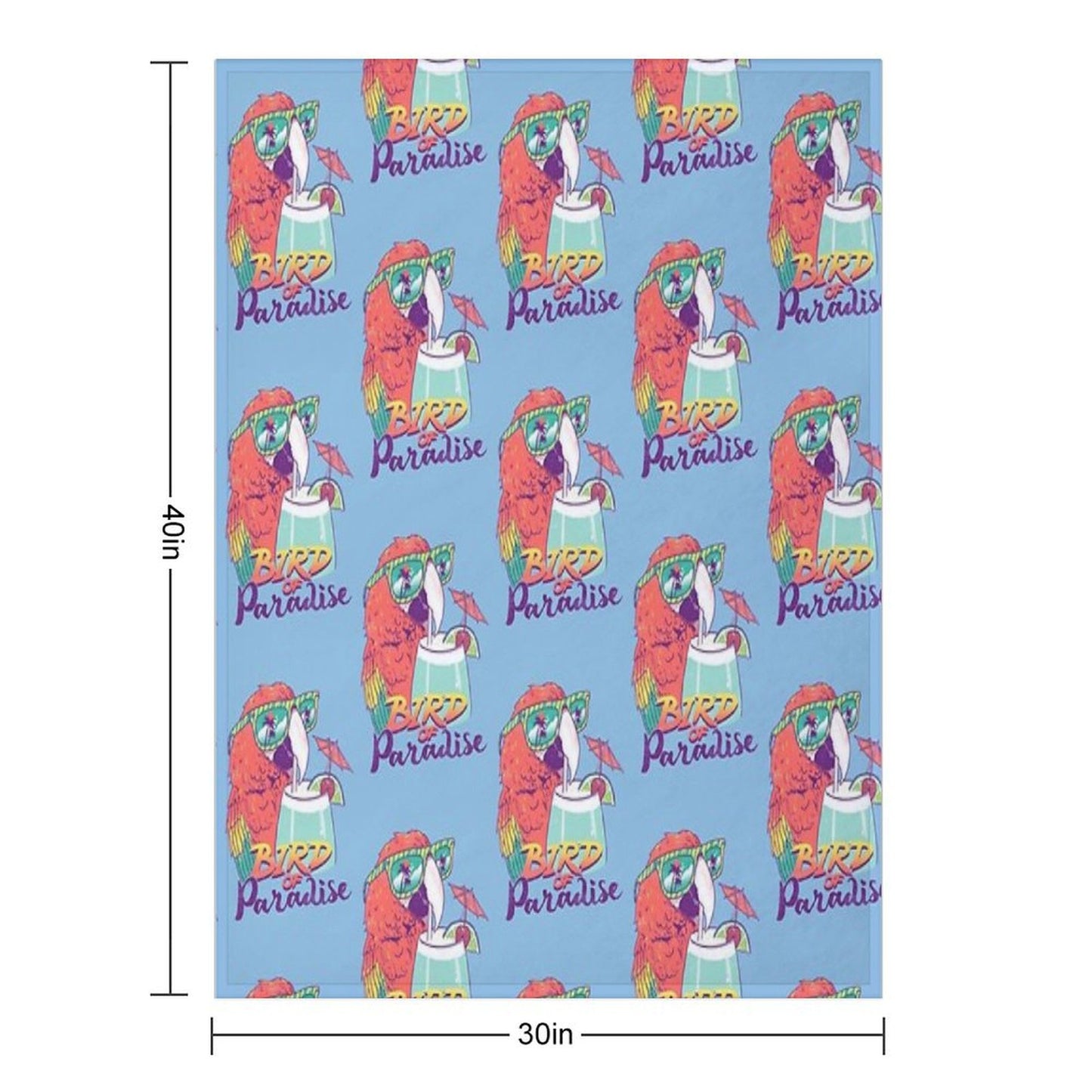 Bird Of Paradise Throw Blanket