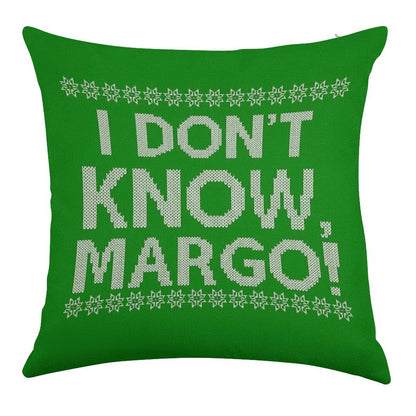 I Don't KNOW, MARGO! Linen Throw Pillow Cover