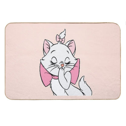 Marie Cute Aristocats. Beautiful Kitty. Cartoon Cat Teehee Bath Mat