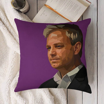 Prof. Brett Sutton Linen Throw Pillow Cover