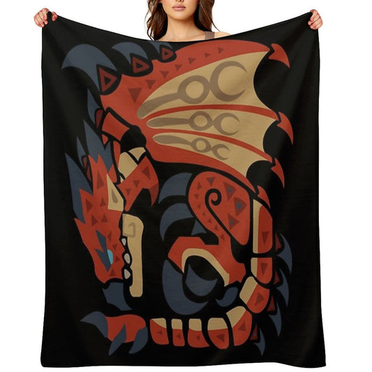 Rathalos - MHW Throw Blanket