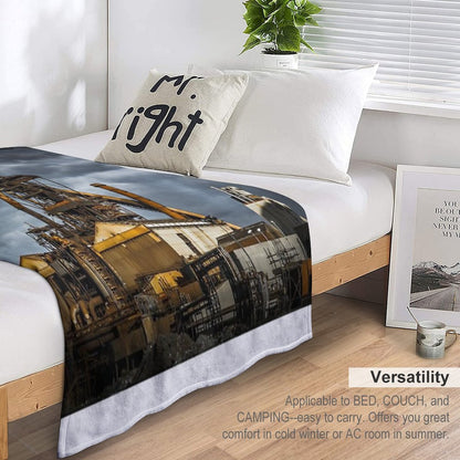 Redcar Blast Furnace Throw Blanket