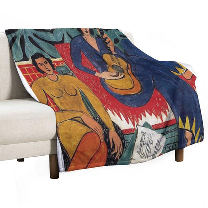 Henri Matisse - Music - Exhibition Poster Throw Blanket