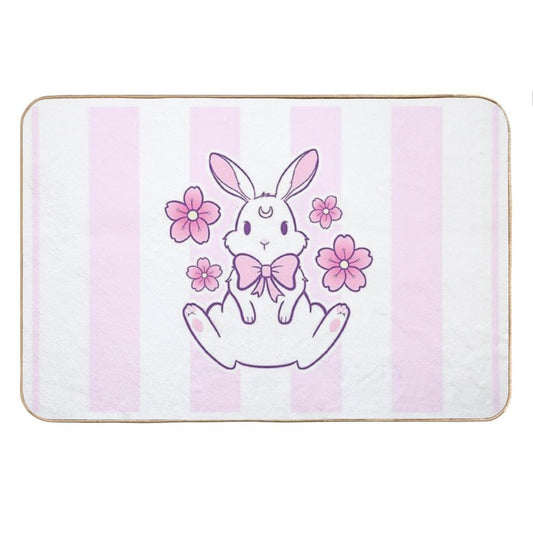 Sakura Bunny 02  Nikury Bath Mat