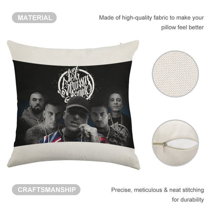 187-Strassenbande Linen Throw Pillow Cover
