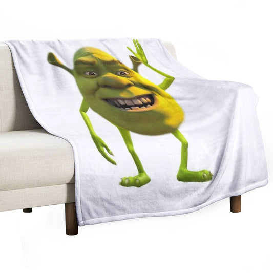Shrek Wazowski Throw Blanket