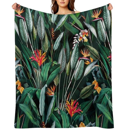 Midnight Garden V Throw Blanket