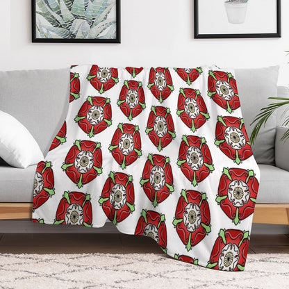 Tudor Rose Throw Blanket
