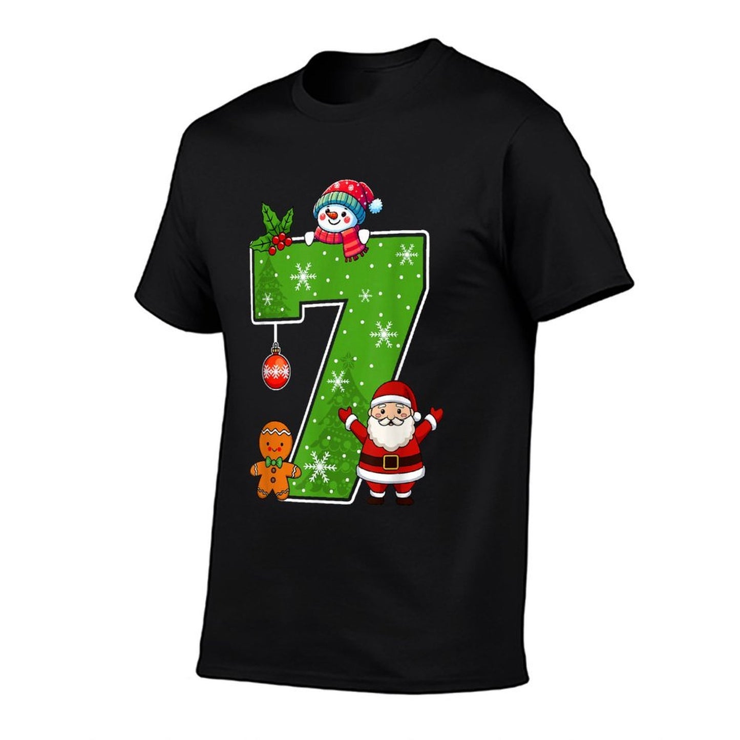 Number 7 Funny 67 Meme Couple Pajamas Christmas Matching  Stretchy T-Shirt