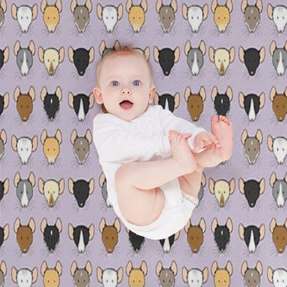 Ratty Faces Throw Blanket