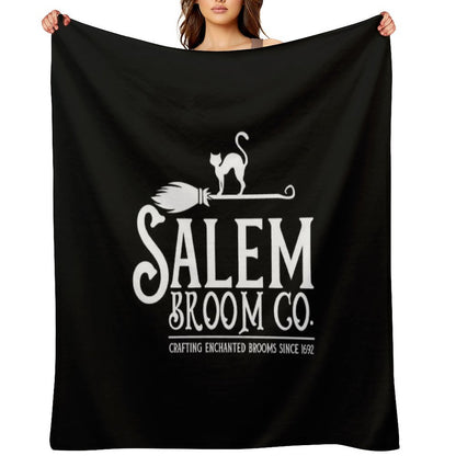 Salem Broom Company - Witch Halloween Lazy Costume Women Throw Blanket