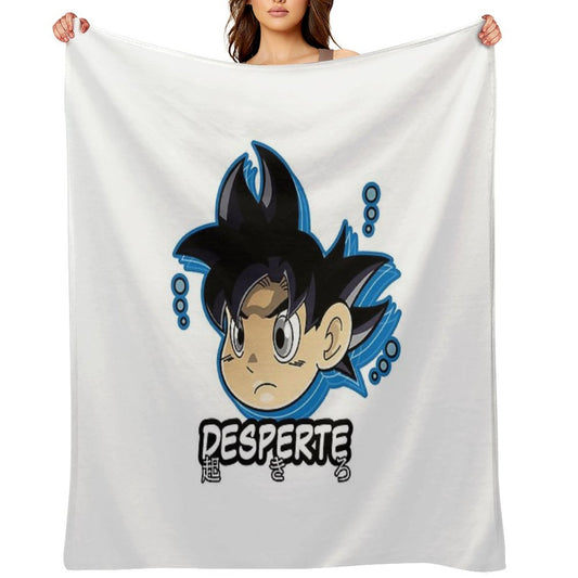 Chibi Ultra Instinct Goku Throw Blanket