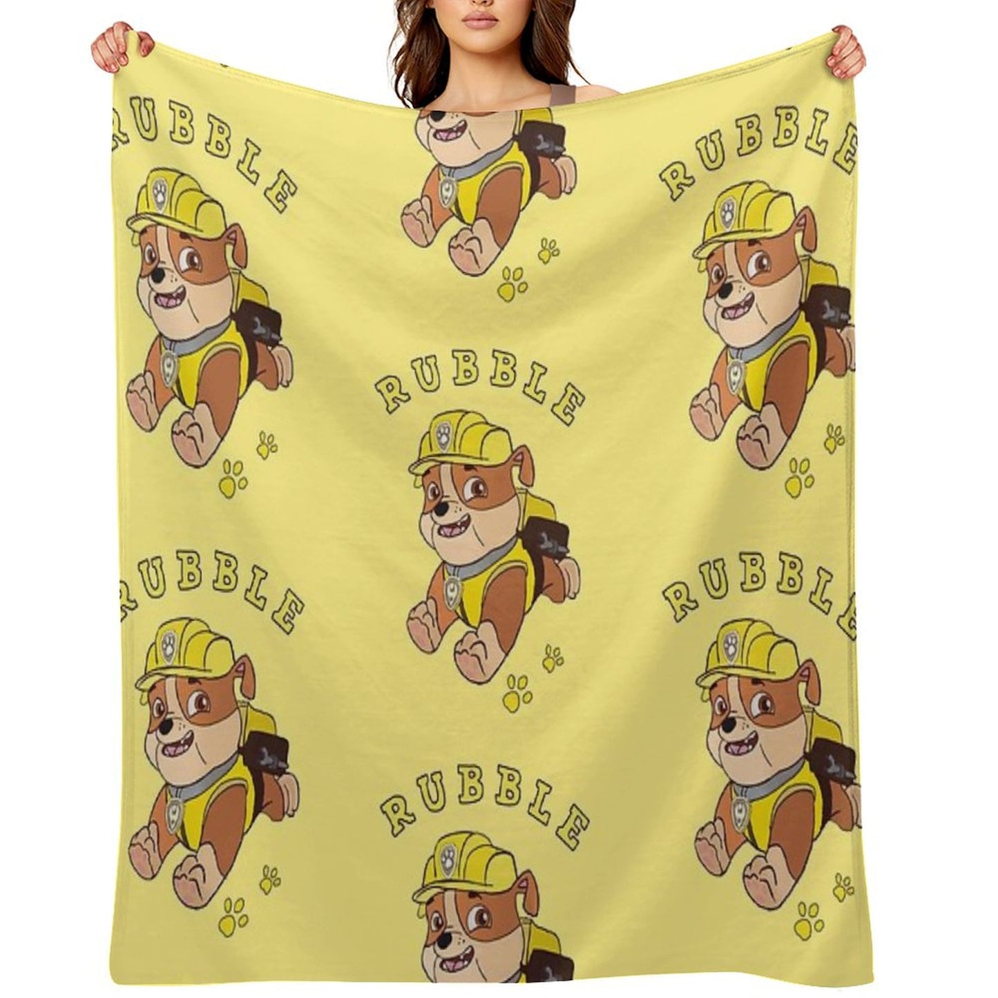Rubble Paw Patrol Throw Blanket
