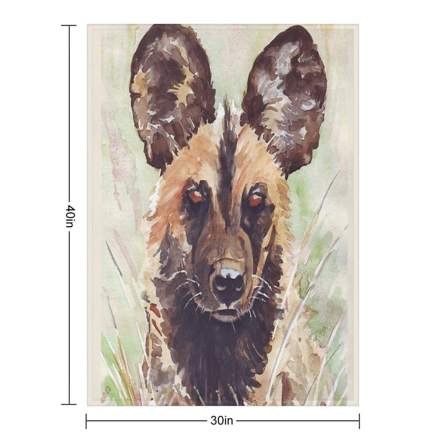 African Wild Dog Throw Blanket
