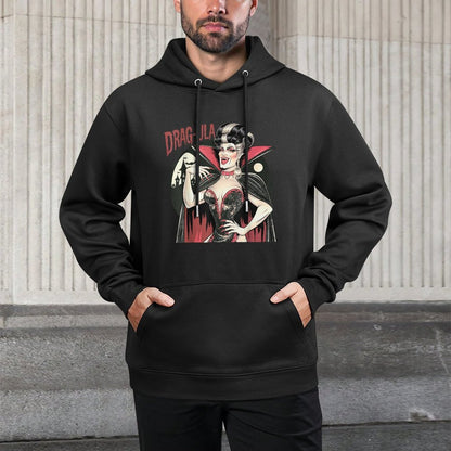 Vampire Funny Halloween Drag Queen Dragula Queer Gay Relaxed Fit Hoodie