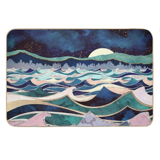 Moonlit Ocean Bath Mat