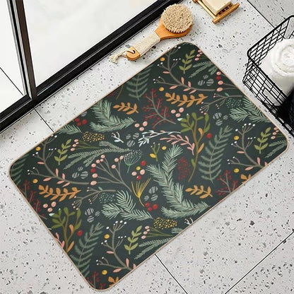 Yuletide Pattern Bath Mat