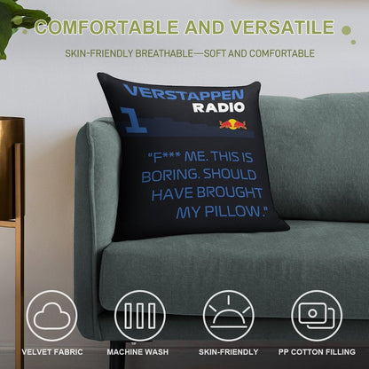 Should Have Brought My Pillow Soft Reinforced Edging Throw Pillow