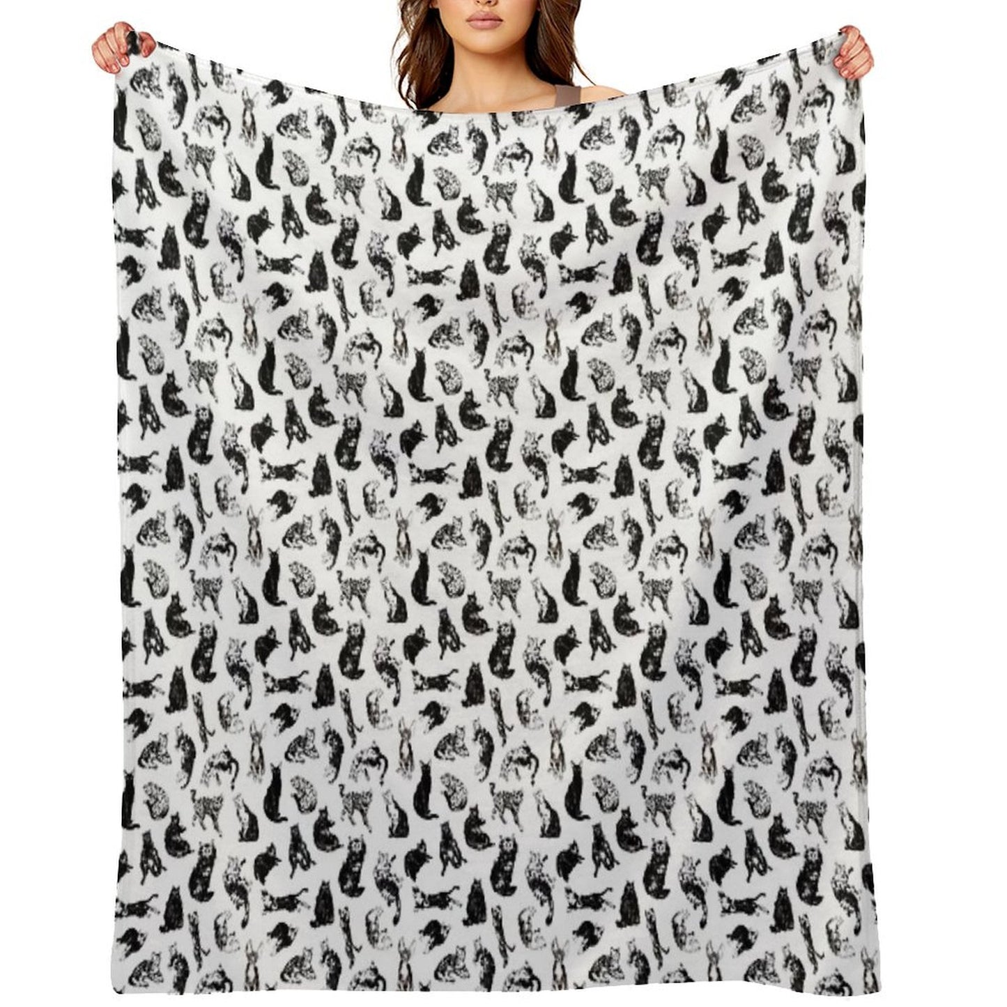 Kitty Kitty, Bang-bang! Throw Blanket