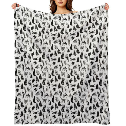 Kitty Kitty, Bang-bang! Throw Blanket