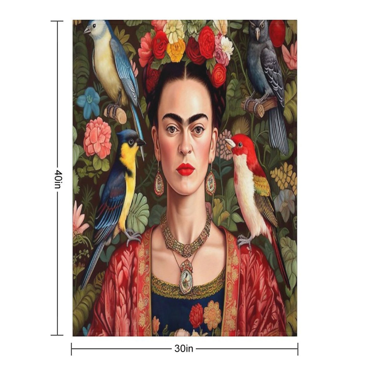 Frida Kahlo 7 Throw Blanket