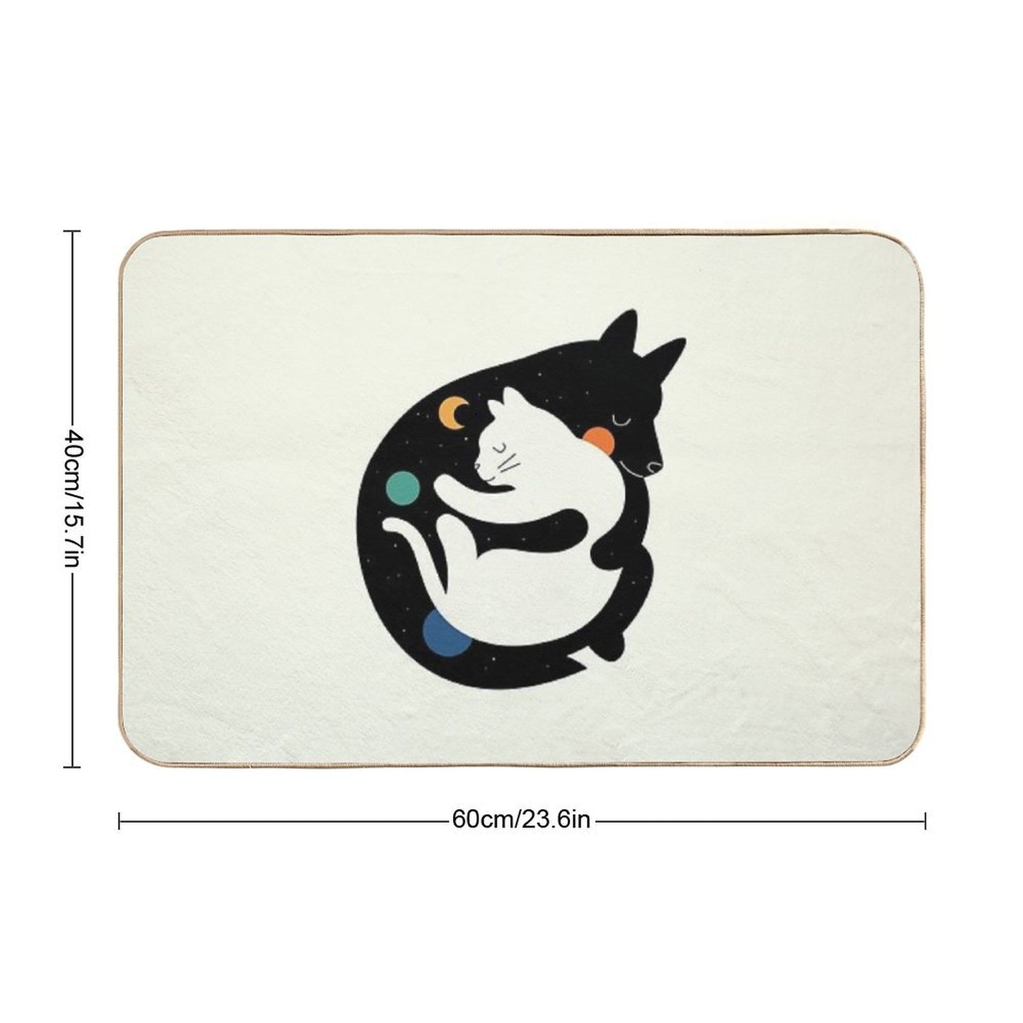 More Hugs Less Fights Bath Mat